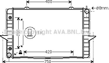 Prasco VO2118 - Радиатор, охлаждение двигателя avtokuzovplus.com.ua