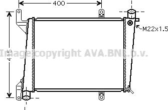 Prasco VO2127 - Радиатор, охлаждение двигателя avtokuzovplus.com.ua