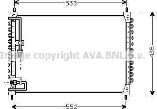 Prasco VO5074 - Конденсатор, кондиціонер autocars.com.ua