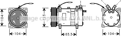 Prasco VOK102 - Компрессор кондиционера avtokuzovplus.com.ua