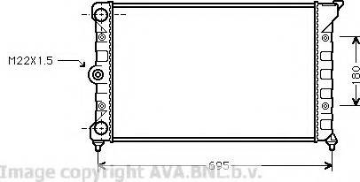 Prasco VW2078 - Радиатор, охлаждение двигателя avtokuzovplus.com.ua