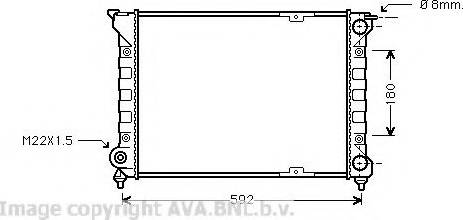 Prasco VW2085 - Радиатор, охлаждение двигателя avtokuzovplus.com.ua