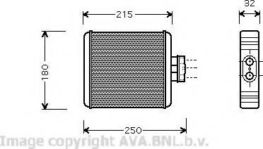 Prasco VW6196 - Теплообменник, отопление салона autodnr.net