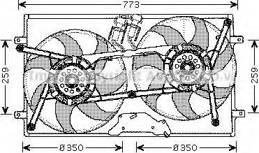 Prasco VW7505 - Вентилятор, охлаждение двигателя avtokuzovplus.com.ua