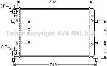 Prasco VWA2205 - Радиатор, охлаждение двигателя avtokuzovplus.com.ua