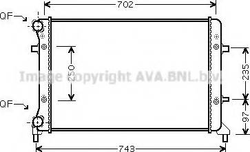 Prasco VWA2223 - Радиатор, охлаждение двигателя avtokuzovplus.com.ua