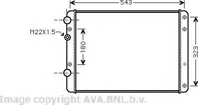 Prasco VWA2249 - Радиатор, охлаждение двигателя avtokuzovplus.com.ua