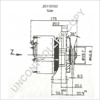 Prestolite Electric 20110103 - Генератор autocars.com.ua