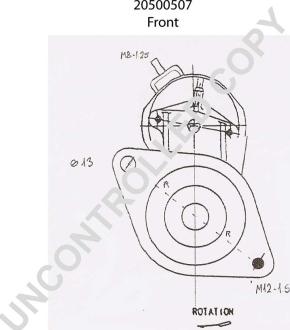 Prestolite Electric 20500507 - Стартер avtokuzovplus.com.ua