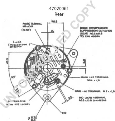 Prestolite Electric 47020061 - Генератор avtokuzovplus.com.ua