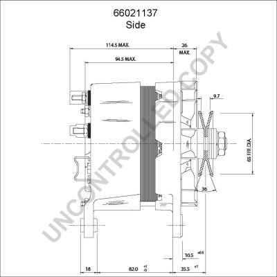 Prestolite Electric 66021137 - Генератор autocars.com.ua