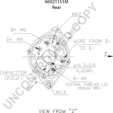 Prestolite Electric 66021151M - Генератор avtokuzovplus.com.ua