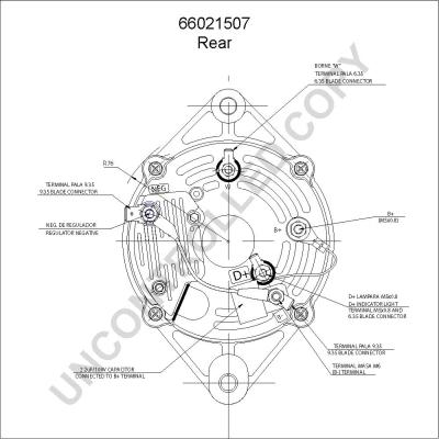 Prestolite Electric 66021507 - Генератор autocars.com.ua