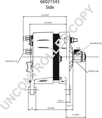 Prestolite Electric 66021543 - Генератор avtokuzovplus.com.ua