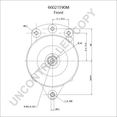 Prestolite Electric 66021590M - Генератор autocars.com.ua