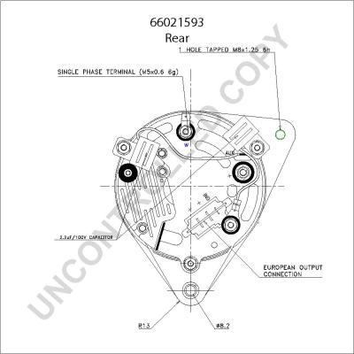 Prestolite Electric 66021593 - Генератор autocars.com.ua