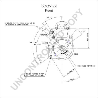 Prestolite Electric 66925129 - Стартер autodnr.net