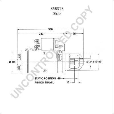 Prestolite Electric 858317 - Стартер avtokuzovplus.com.ua