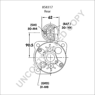 Prestolite Electric 858317 - Стартер avtokuzovplus.com.ua