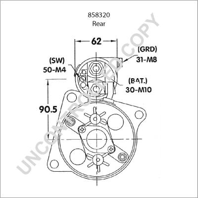 Prestolite Electric 858320 - Стартер avtokuzovplus.com.ua