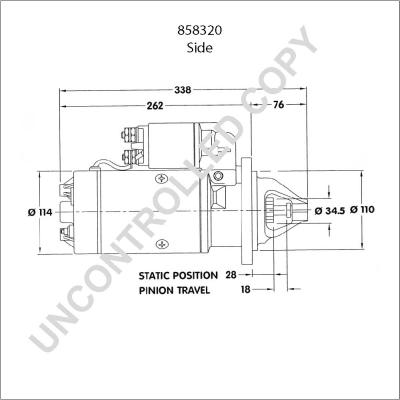 Prestolite Electric 858320 - Стартер avtokuzovplus.com.ua