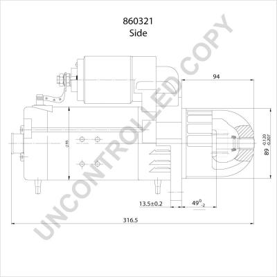 Prestolite Electric 860321 - Стартер avtokuzovplus.com.ua