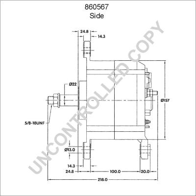 Prestolite Electric 860567 - Генератор autocars.com.ua