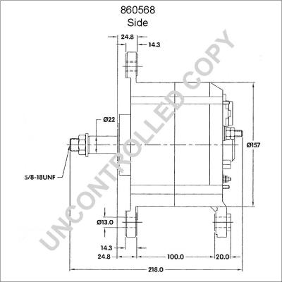 Prestolite Electric 860568 - Генератор autocars.com.ua