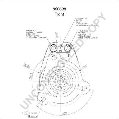 Prestolite Electric 860698GB - Стартер autocars.com.ua