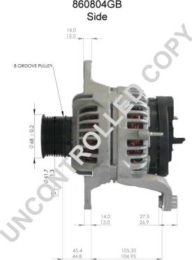 Prestolite Electric 860804GB - Генератор autocars.com.ua