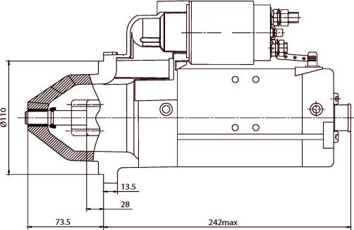 Prestolite Electric 861049 - Стартер avtokuzovplus.com.ua