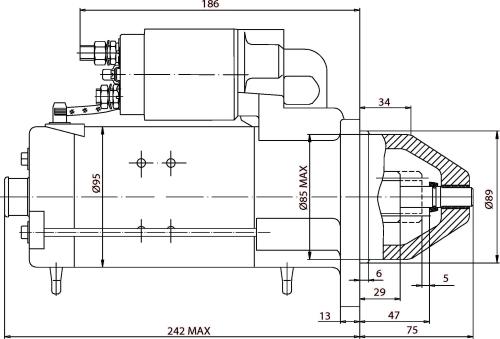 Prestolite Electric 861053 - Стартер autocars.com.ua