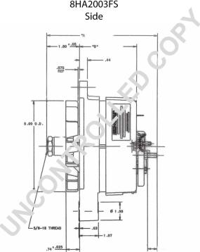 Prestolite Electric 8HA2003FS - Генератор autocars.com.ua