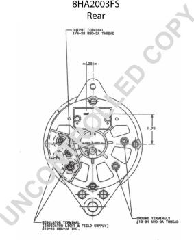 Prestolite Electric 8HA2003FS - Генератор autocars.com.ua