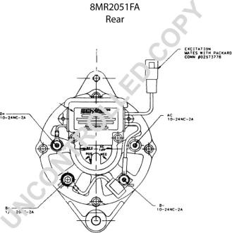 Prestolite Electric 8MR2051FA - Генератор autocars.com.ua