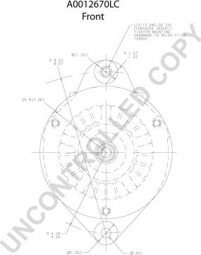 Prestolite Electric A0012670LC - Генератор autocars.com.ua