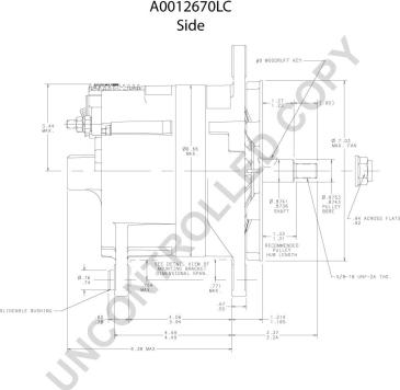 Prestolite Electric A0012670LC - Генератор autocars.com.ua