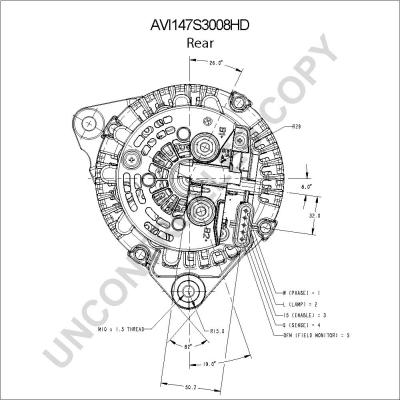 Prestolite Electric AVI147S3008HD - Генератор avtokuzovplus.com.ua