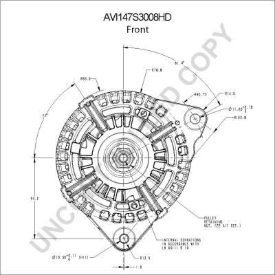 Prestolite Electric AVI147S3008HD - Генератор avtokuzovplus.com.ua