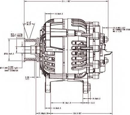 Prestolite Electric AVI147S3112HD - Генератор autodnr.net