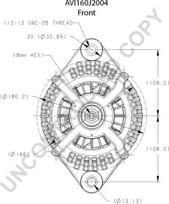 Prestolite Electric AVI160J2004 - Генератор autodnr.net