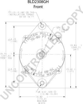 Prestolite Electric BLD2308GH - Генератор autocars.com.ua