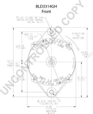 Prestolite Electric BLD3314GH - Генератор autodnr.net