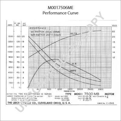 Prestolite Electric M0017506ME - Стартер avtokuzovplus.com.ua