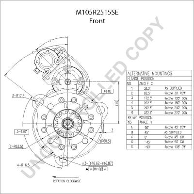 Prestolite Electric M105R2515SE - Стартер avtokuzovplus.com.ua