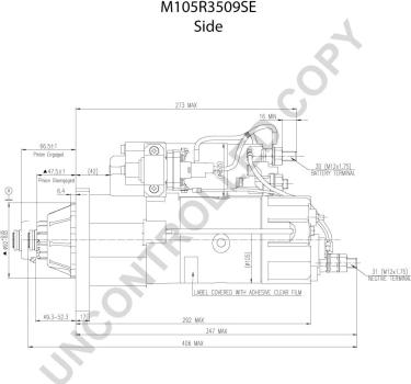 Prestolite Electric M105R3509SE - Стартер avtokuzovplus.com.ua