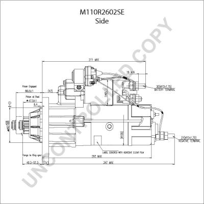 Prestolite Electric M110R2602SE - Стартер avtokuzovplus.com.ua