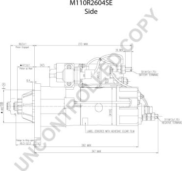 Prestolite Electric M110R2604SE - Стартер autocars.com.ua