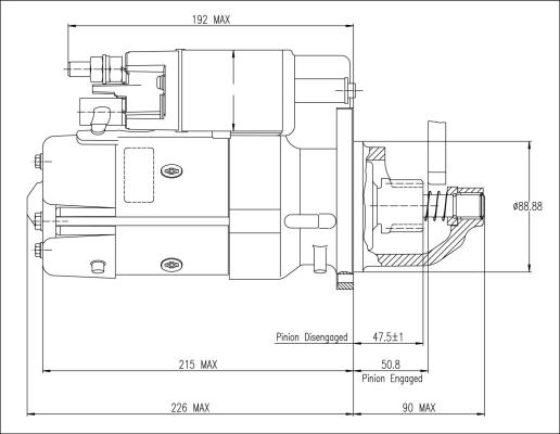 Prestolite Electric M93R3059SE - Стартер autodnr.net