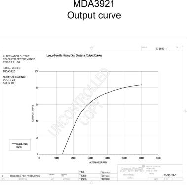 Prestolite Electric MDA3921 - Генератор autocars.com.ua